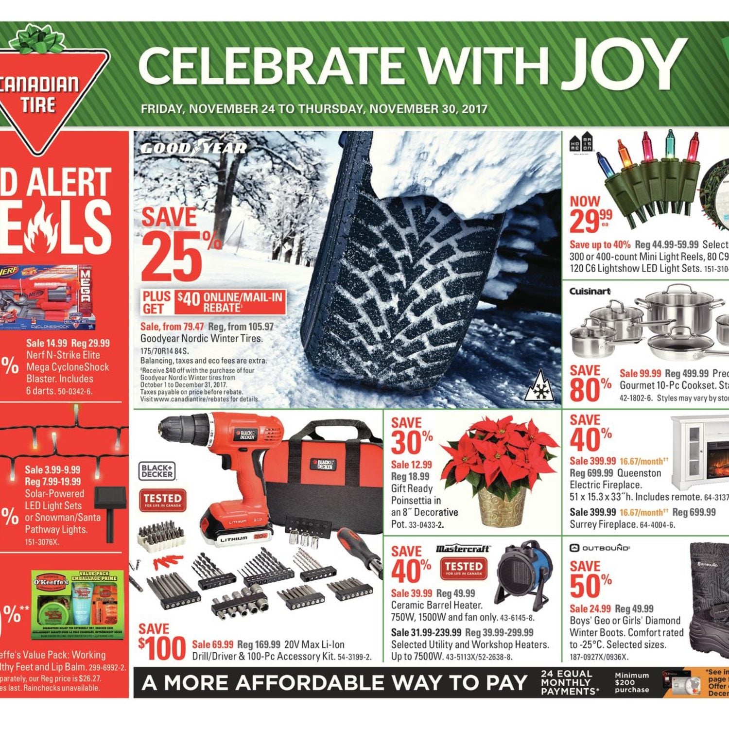 Canadian Tire Weekly Flyer Weekly Celebrate with Joy Nov 24