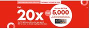 [Shoppers Drug Mart/PC Financial]Get 20x the PC Optimum points when you spend $50 or more on almost anything in store+ Get EXTRA 5,000 PC Optimum points