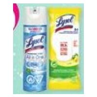 Lysol Biodegradable Disinfecting Wipes or Lysol Disinfectant Spray