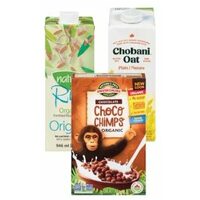 Nature's Path Oatmeal or Envirokids Cereal, Nature-A or Chobani Beverages