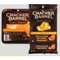 Cracker Barrel Natural Cheese Slices or Cheese Snacks