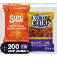 Rold Gold Pretzels, Munchies Snack Mix, Sunchips or Smartfood Popcorn