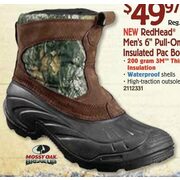 RedHead Pull-On Camo Insulated Pac Boots - $49.97 (25% off)