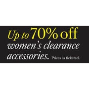 Women's Clearance Accessories - Up to 70% off