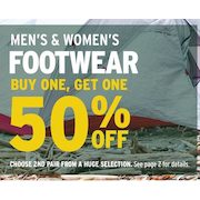 Men's & Women's Footwear - Buy One Get One 50% Off