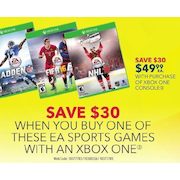 EA Sports Games w/ Xbox One Purchase - $49.99 ($30.00 off)