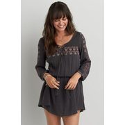 Aeo Embroidered Fit & Flare Dress - $66.48