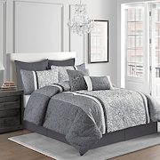 Sanibel 8-Piece Comforter Set In Grey - $89.99 ($30.00 Off)