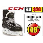 CCM Junior Ribcor 46K Hockey Skate - $149.99 ($50.00 off)