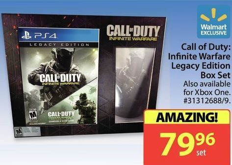Walmart Call Of Duty Infinite Warfare Legacy Edition Box Set