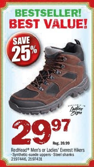 Redhead Everest Hiking Boots For Men Or 