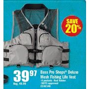 Bass Pro Shops Deluxe Mesh Fishing Life Vest - $39.97 (20% off)