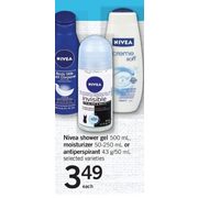 Nivea Shower Gel, Moisturizer Or Antiperspirant  - $3.49