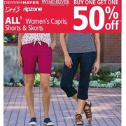 All Women's Capris Shorts & Skorts - BOGO 50% Off