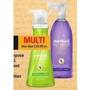 Method All Purpose Cleaner or Dish Detergent - 2/$7.00