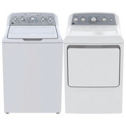 GE 4.9 Cu. Ft. Front Load Washer & 7.2 Cu. Ft. Electric Dryer - White - $1099.98 ($200.00 off)