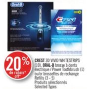 20% Off Oral-B Power Toothbrush or Refills 