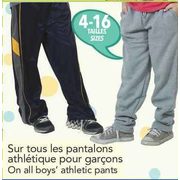 All Boys' Athletic Pants - 25% off