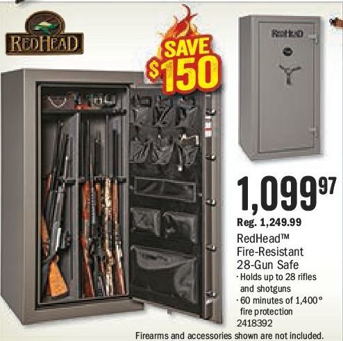 redhead gun safe accessories