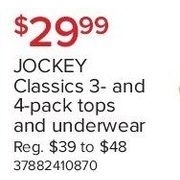 Jockey Three- or Four- Pack Tops and Underwear - $29.99