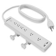 Stanley 6-Outlet Desk Clamp Surge Protector with USB Charging Ports - $22.99 ($17.00 Off)