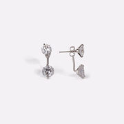 Ear Jackets With 2 Cubic Zirconia Stones - $8.48 ($8.47 Off)