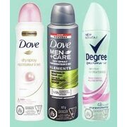 Dove, Degree or Axe White Label Dry Spray Anti-Perspirant or Deodorant - $5.99