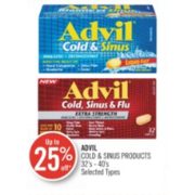 Up to 25% Off Advil Cold & Sinus Products