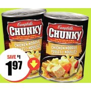 Campbell's Chunky Soup, Knorr Lipton Soup Mix  - $1.97 ($1.00 off)