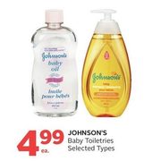 Johnson Baby Toiletries - $4.99