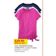 I.N.C. International Concepts Ruched T-Shirts - $29.99