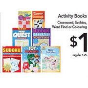Activity Books - $1.00