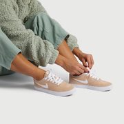 Women's Sb Check Solarsoft Sneakers In Beige Nike - $59.98 ($35.02 Off)
