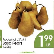 Bosc Pears - $1.99/lb
