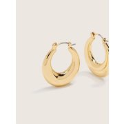 Gold Dipped Thick Hoop Earrings - Addition Elle - $4.79 ($3.20 Off)
