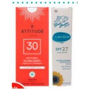 Attitude 100% Mineral, Green Beaver Sun Care Products - Up to 20% off