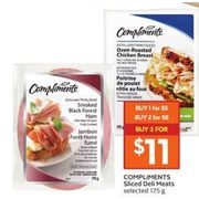Compliments Sliced Deli Meats  - $5.00
