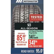 Motomaster SE3 All-Season Tires - $85.49 (25% off)