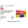 Tylenol Complete Daytime and Nighttime Relief - $14.99 ($4.00 off)
