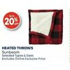 Heated Throws Sunbeam - Up to 20% off