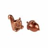 2-Piece Acorn And Squirrel Metal Taper Candle Holder Set In Copper - $2.99 ($2.00 Off)