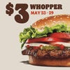 Burger King: Get a Whopper for $3 with the Burger King Canada App Until May 29