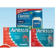 Aerius or Claritin Allergy Tablets - Up to 15% off