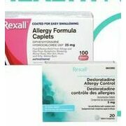 Rexall Brand Allergy Relief Products - 20% off