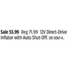 12 v Direct-Drive Inflator With Auto Shut-Off - $53.99