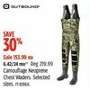 Outbound Camouflage Neoprene Chest Waders - $153.99 (30% off)