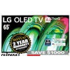 LG 65" 4K Self-Lit OLED TV - $1797.99 ($1000.00 off)