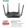 D-Link Ax3200 Wi-Fi 6 Mesh Gigabit Router - $139.99 ($40.00 off)