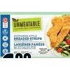Unmeatable Plant-Based Breaded Strips Or Sausages - $6.99