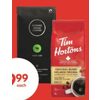 McCafe Whole Bean Coffee, Kicking Horse or Tim Hortons Ground Coffee - $9.99